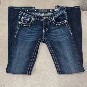 Miss Me signature boot designer blue jeans